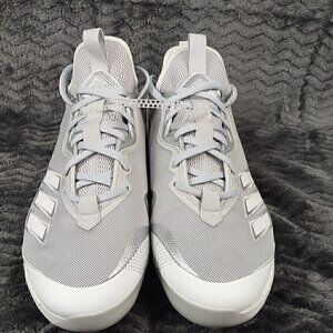 Adidas Icon 6 Low Metal Baseball Cleats | White/Gray FV9344 (NWT) Size 13